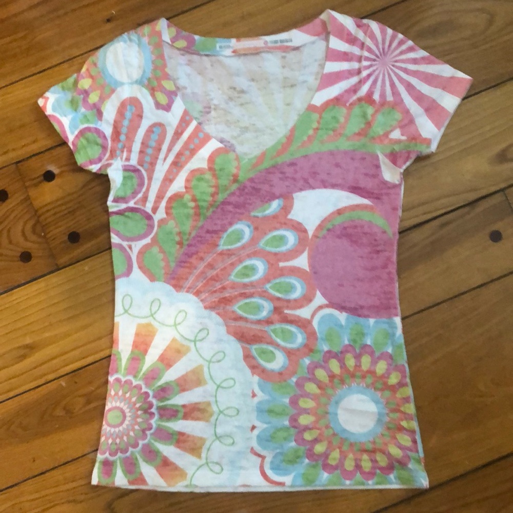 Before and again xs short sleeve vneck